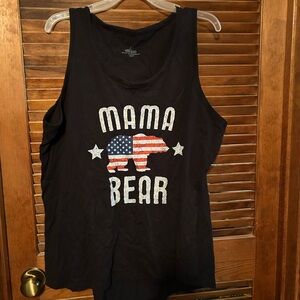 Black Mama Bear Tank Top